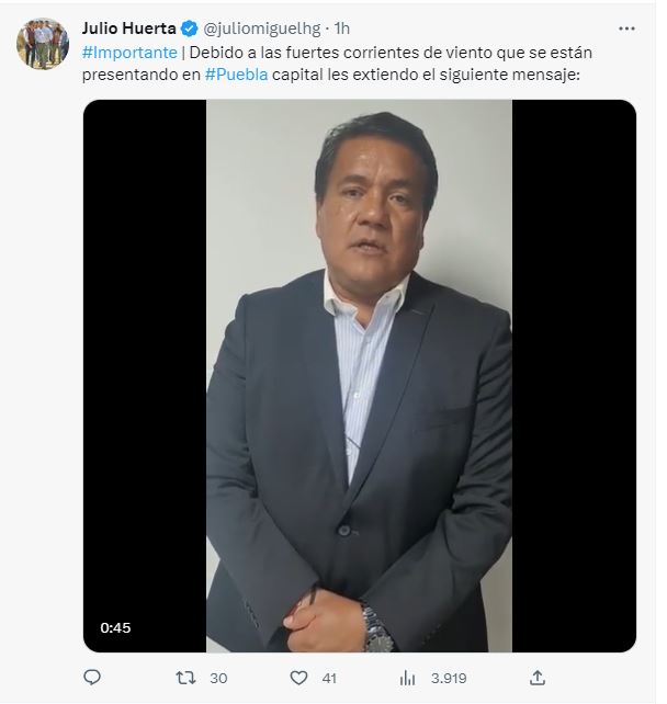 ALERTA: Fuertes ráfagas de viento con ceniza en Puebla! SEGOB pide no salir a la calle